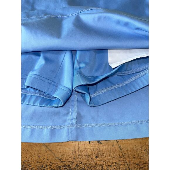 Womens Adidas Light Blue Tennis Athletic Athleisure Zip Pockets Skirt‎ Size 8 - Picture 7 of 9